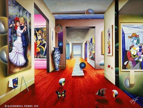 Ferjo  Artist Signed Limited Edition Canvas Giclee: "THE DANCE"