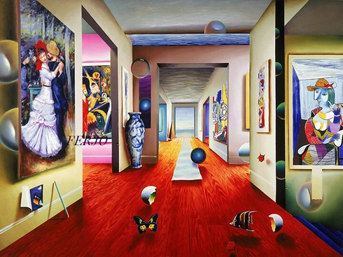 Ferjo  Artist Signed Limited Edition Canvas Giclee: "THE DANCE"