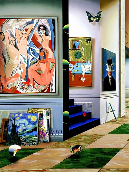 Ferjo Artist Signed Limited Edition Canvas Giclee: "THE NEW GENERATION LEFT"
