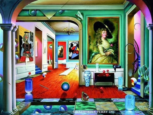 Ferjo Artist Signed Limited Edition Canvas Giclee: "THE THIRD DIMENSION" Ferjo Artist Signed Limited Edition Canvas Giclee: "THE THIRD DIMENSION"