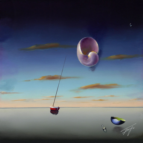 Ferjo Hand Signed Giclée Print: "SHELL IN THE SKY" Ferjo Hand Signed Giclée Print: "SHELL IN THE SKY"