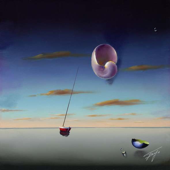 Ferjo Hand Signed Giclée Print: "SHELL IN THE SKY"