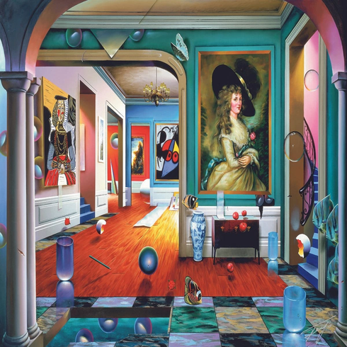 Ferjo  Hand Signed  Gicl�e Print: "THE THIRD DIMENSION"