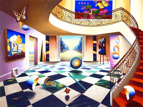 Ferjo Hand Signed Limited Edition Canvas Giclee: "ESCAPE" Ferjo Hand Signed Limited Edition Canvas Giclee: "ESCAPE"