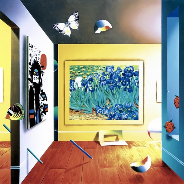 Ferjo Hand Signed Limited Edition Canvas Giclee: "HOMAGE TO VAN GOGH"
