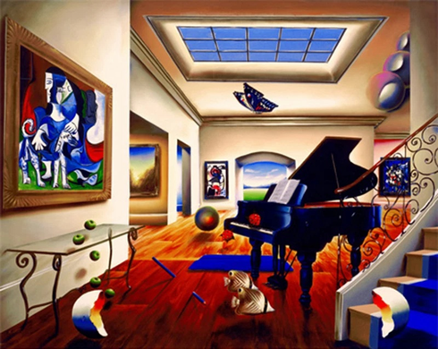 Ferjo Hand Signed Limited Edition Canvas Giclee: "MELODY" Ferjo Hand Signed Limited Edition Canvas Giclee: "MELODY"