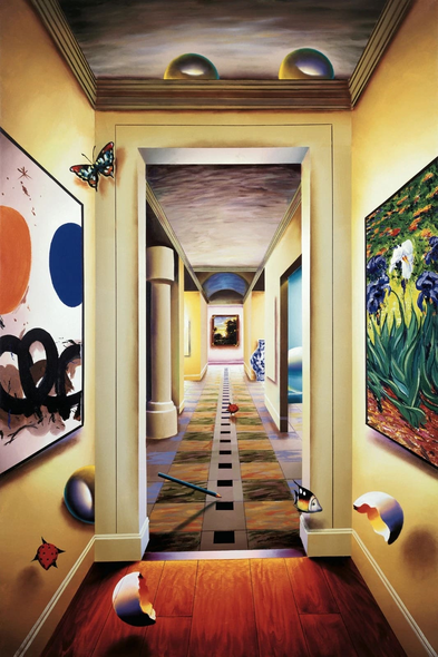 Ferjo Hand Signed Limited Edition Canvas Giclee: "PEACEFUL HALLWAY"
