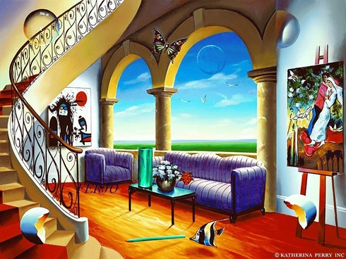 Ferjo Hand Signed Limited Edition Canvas Giclee: "SERENITY" Ferjo Hand Signed Limited Edition Canvas Giclee: "SERENITY"