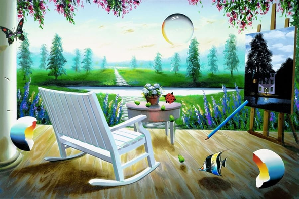 Ferjo Hand Signed Limited Edition Canvas Giclee: "SPRING FANTASY"