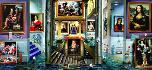 Ferjo Hand Signed Limited Edition Canvas Giclee: "THE BEGINNING" Ferjo Hand Signed Limited Edition Canvas Giclee: "THE BEGINNING"