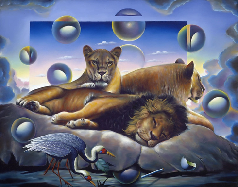 Ferjo Hand Signed Limited Edition Canvas Giclee: "THE ROYAL FAMILY" Ferjo Hand Signed Limited Edition Canvas Giclee: "THE ROYAL FAMILY"
