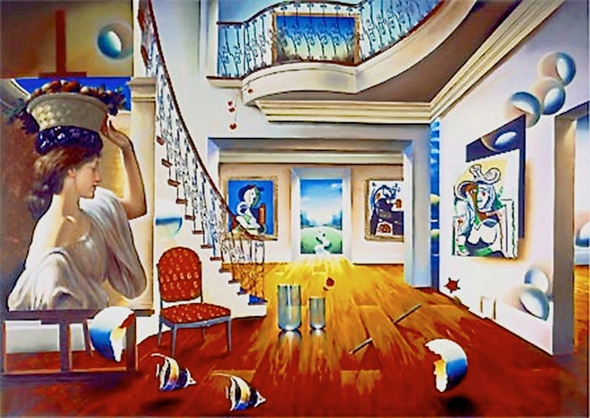 Ferjo  Hand Signed Limited Edition Canvas Giclee: "VANITY"