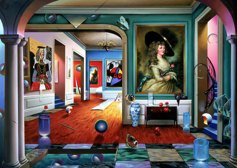 Ferjo Hand Signed Limited Edition Limited Edition Original Lithograph: "THE THIRD DIMENSION" Ferjo Hand Signed Limited Edition Limited Edition Original Lithograph: "THE THIRD DIMENSION"