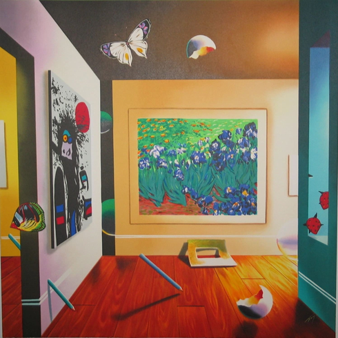 Ferjo Hand Signed Limited Edition Original Lithograph: "HOMAGE TO VAN GOGH" Ferjo Hand Signed Limited Edition Original Lithograph: "HOMAGE TO VAN GOGH"