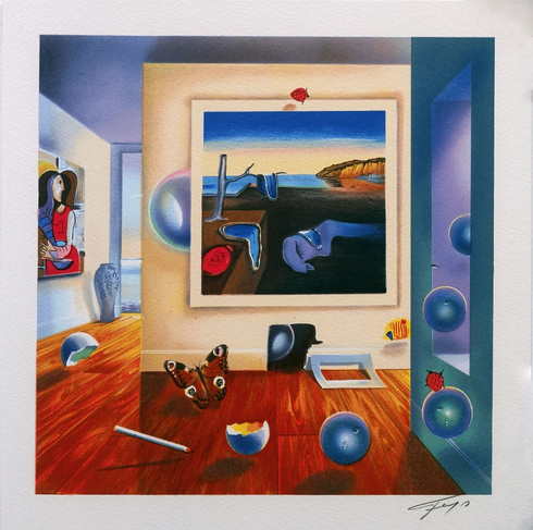 Ferjo  Hand Signed  Limited Edition Size Lithograph Print: " TIMELESS"