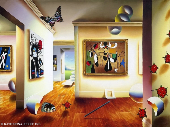 Ferjo  Hand Signed  Print: "HOMAGE TO MIRO"