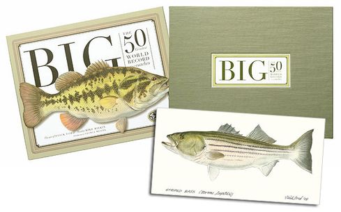 Flick Ford Personally Commissioned Mixed Media Painting and Collector Fine Art Book :"BIG: The 50 Greatest World Record Catches"