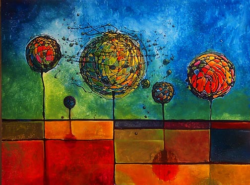 Ford Smith Handsigned and Numbered Limited Edition Giclee on Canvas:"Cosmic Arbor"