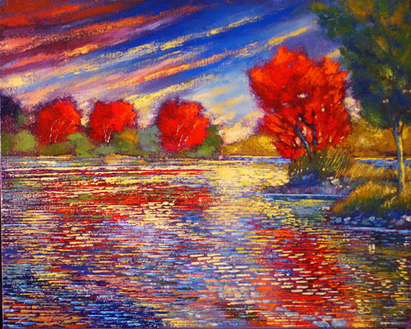 Ford Smith Handsigned and Numbered Limited Edition Giclee on Canvas:"Happily Adrift"