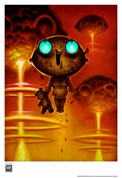 Fox Studio Art Family Guy Giclee on Paper: "Defcon Stewie"