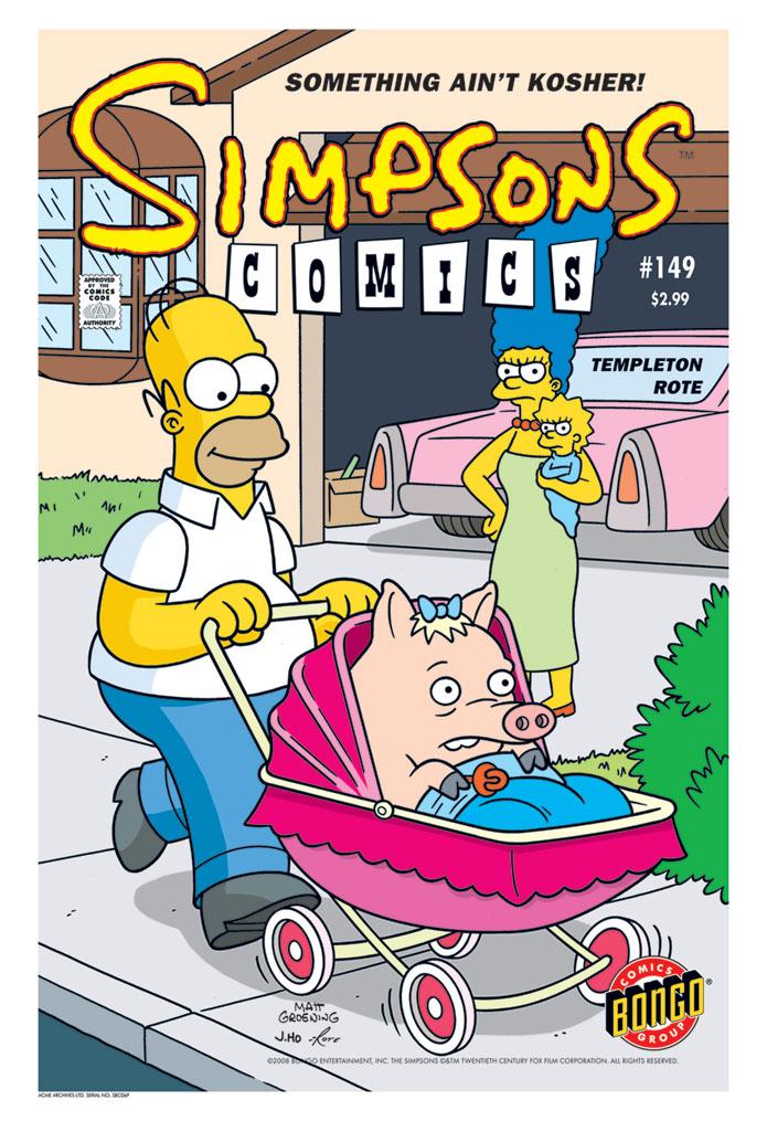 Fox Studio Art The Simpsons Limited Edition Canvas Giclee:"Simpsons Comics #149" 