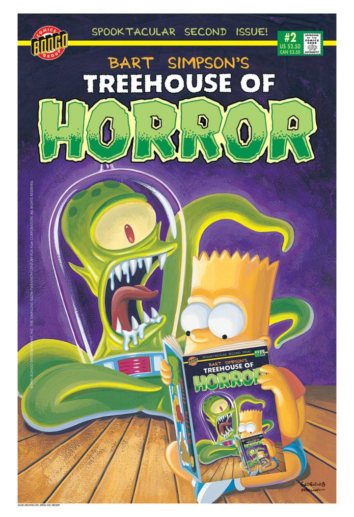 Fox Studio Art The Simpsons Limited Edition Canvas Giclee:"Treehouse of Horror #2"  