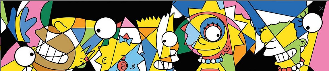 Fox Studio Art The Simpsons Limited Edition Canvas Giclee:"Pop Apart Simpsons" 