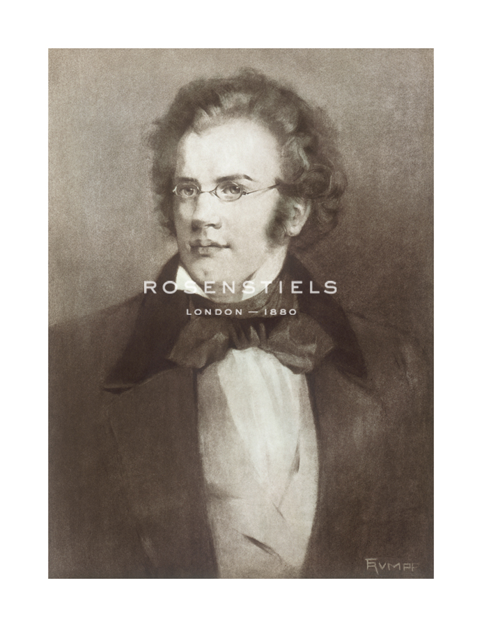 Fr Hendrich Rumpf Hand Numbered Limited Edition Print on Paper :"Schubert"