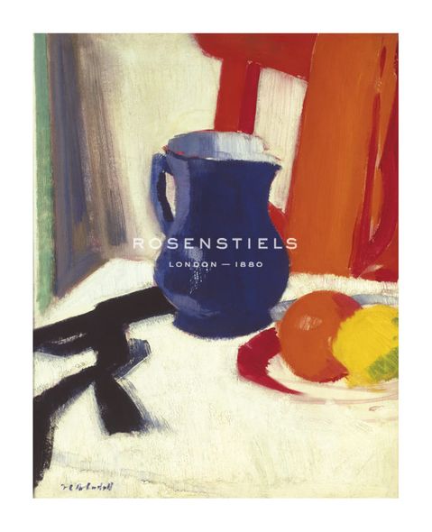 Francis Campbell Cadell Hand Numbered Limited Edition Print on Paper :"Blue And Orange"