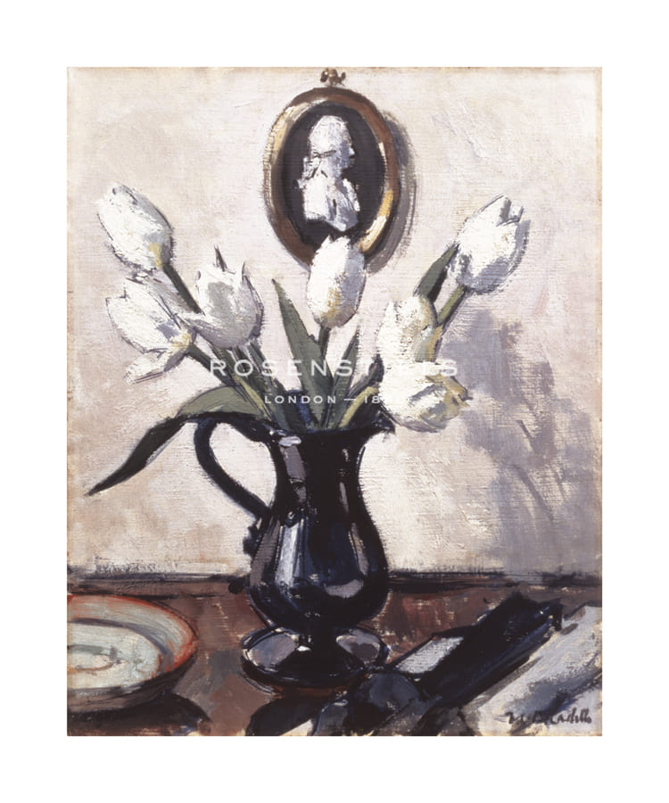 Francis Campbell Cadell Hand Numbered Limited Edition Print on Paper :"Tulips, c.1920"
