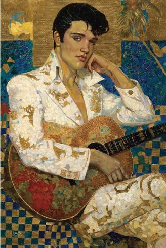 Francisco Caballero Signed Limited Edition Elvis Giclee Print: "Return to Paradise" Francisco Caballero Signed Limited Edition Elvis Giclee Print: "Return to Paradise"