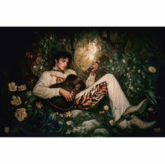 Francisco Caballero Signed Limited Edition Elvis Giclee Print:"If I Can Dream"