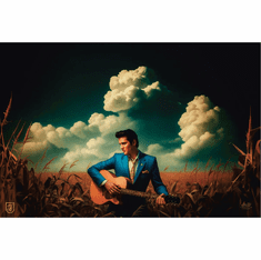 Francisco Caballero Signed Limited Edition Elvis Giclee Print:"Peace in the Valley"