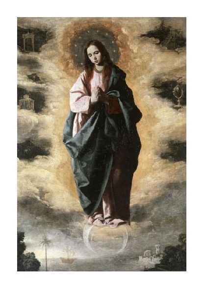 Francisco De Zurbaran Fine Art Open Edition Gicl&eacute;e:"Immaculate Conception"