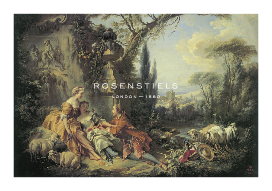 Francois Boucher Hand Numbered Limited Edition Print on Paper :"Les Charmes de la Vie Champetre"