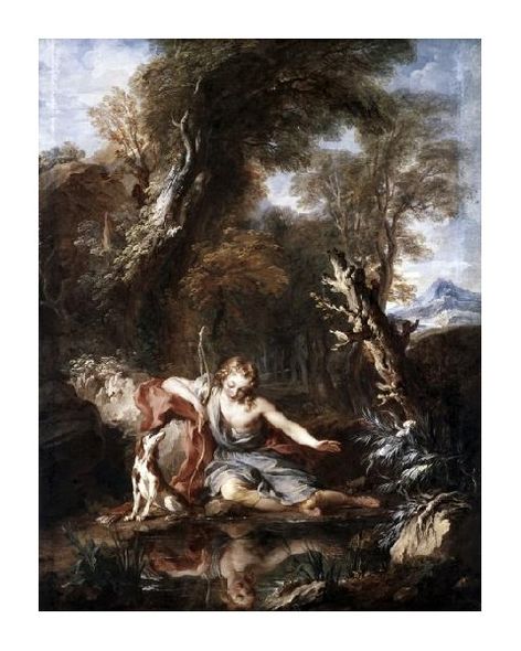 Francois Le Moyne Fine Art Open Edition Gicl&eacute;e:"Narcissus"