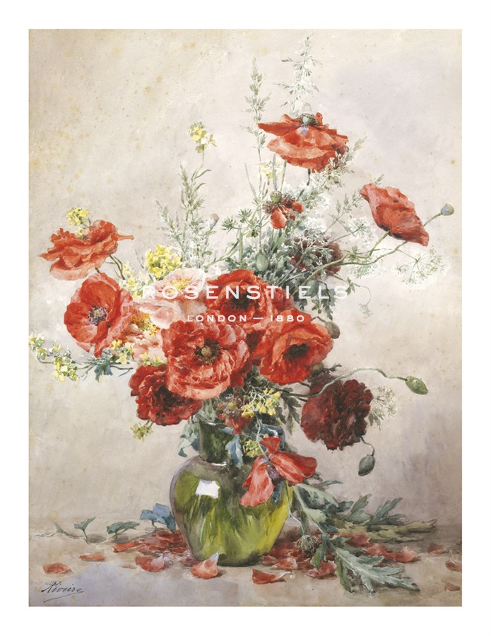 Francois Rivoire Hand Numbered Limited Edition Print on Paper :"Poppies"