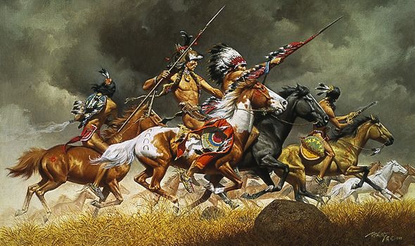 Frank C. McCarthy Hand Numbered Limited Edition Giclee on Canvas:"Thunder Across the Plains"