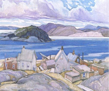 Frank Carmichael Open Edition Giclee on Paper:" Jackfish Village "