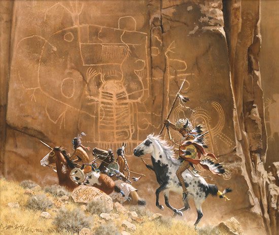 FRANK MCCARTHY 13X11 Secondary Market Art: "GUARDIANS OF WATER CNV"