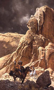 FRANK MCCARTHY 18X32 Secondary Market Art: "CANYON LANDS"