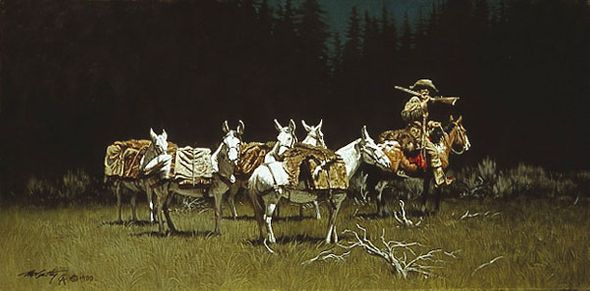 FRANK MCCARTHY 21X8 Secondary Market Art: "ALERT"