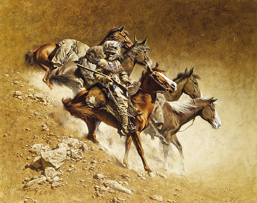 FRANK MCCARTHY 23X18 Secondary Market Art: "LONER"