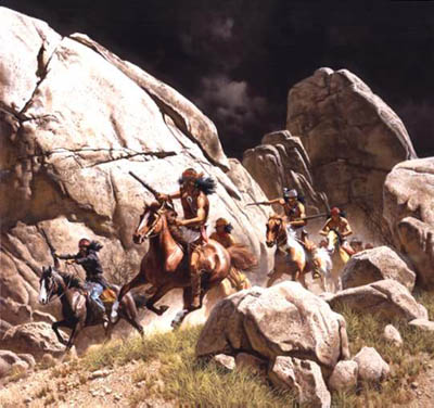 FRANK MCCARTHY 25X23 Secondary Market Art: "LOS DIABLOS"