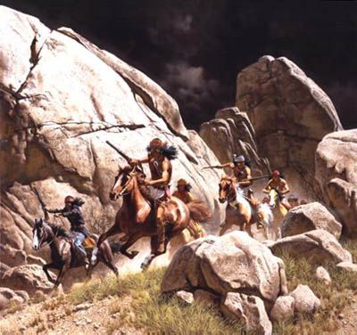 FRANK MCCARTHY 25X23 Secondary Market Art: "LOS DIABLOS"