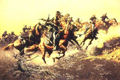 FRANK MCCARTHY 27X18 Secondary Market Art: "UNDER HOSTILE FIRE"