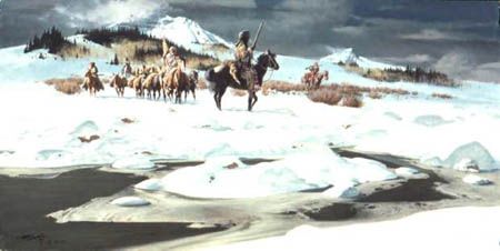 FRANK MCCARTHY 28X14 Secondary Market Art: "TRADERS"