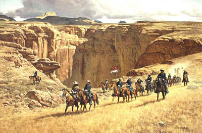 FRANK MCCARTHY 28X18 Secondary Market Art: "LONG KNIVES"