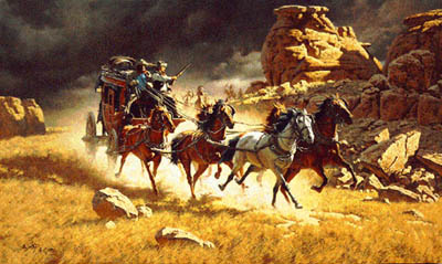 FRANK MCCARTHY 30X18 Secondary Market Art: "CHASE"