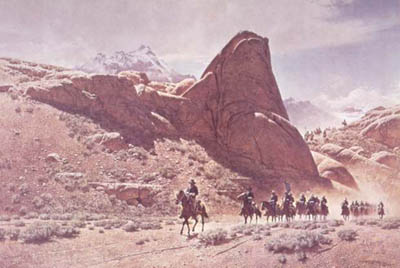 FRANK MCCARTHY 31X22 Secondary Market Art: "LONG COLUMN"